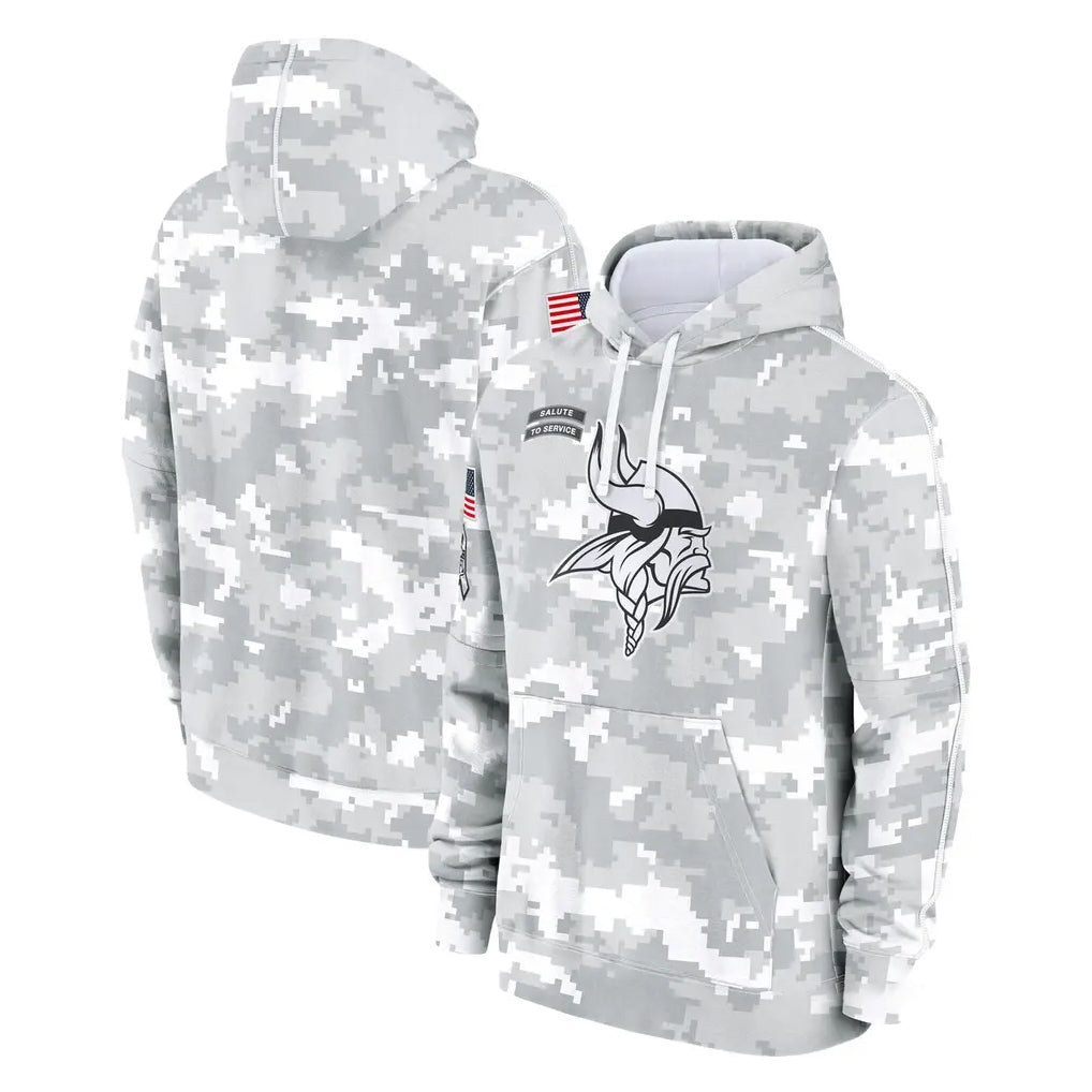 M.Vikings ## Vikings Blank Player Arctic Camo Salute to Service Pullover Hoodies Limited Game Gdoa Stitched Jerseys