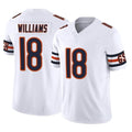 C.Bears #18 Caleb Williams Player White Vapor F.U.S.E. Limited Home Game Gdoa Stitched Jerseys