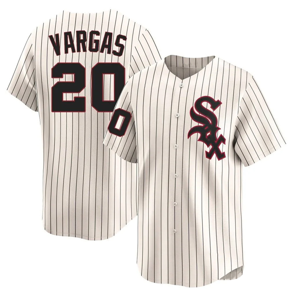 C.White Sox #20 Miguel Vargas Player Cream Cooperstown Collection Limited Home Gdoa Stitched Jerseys
