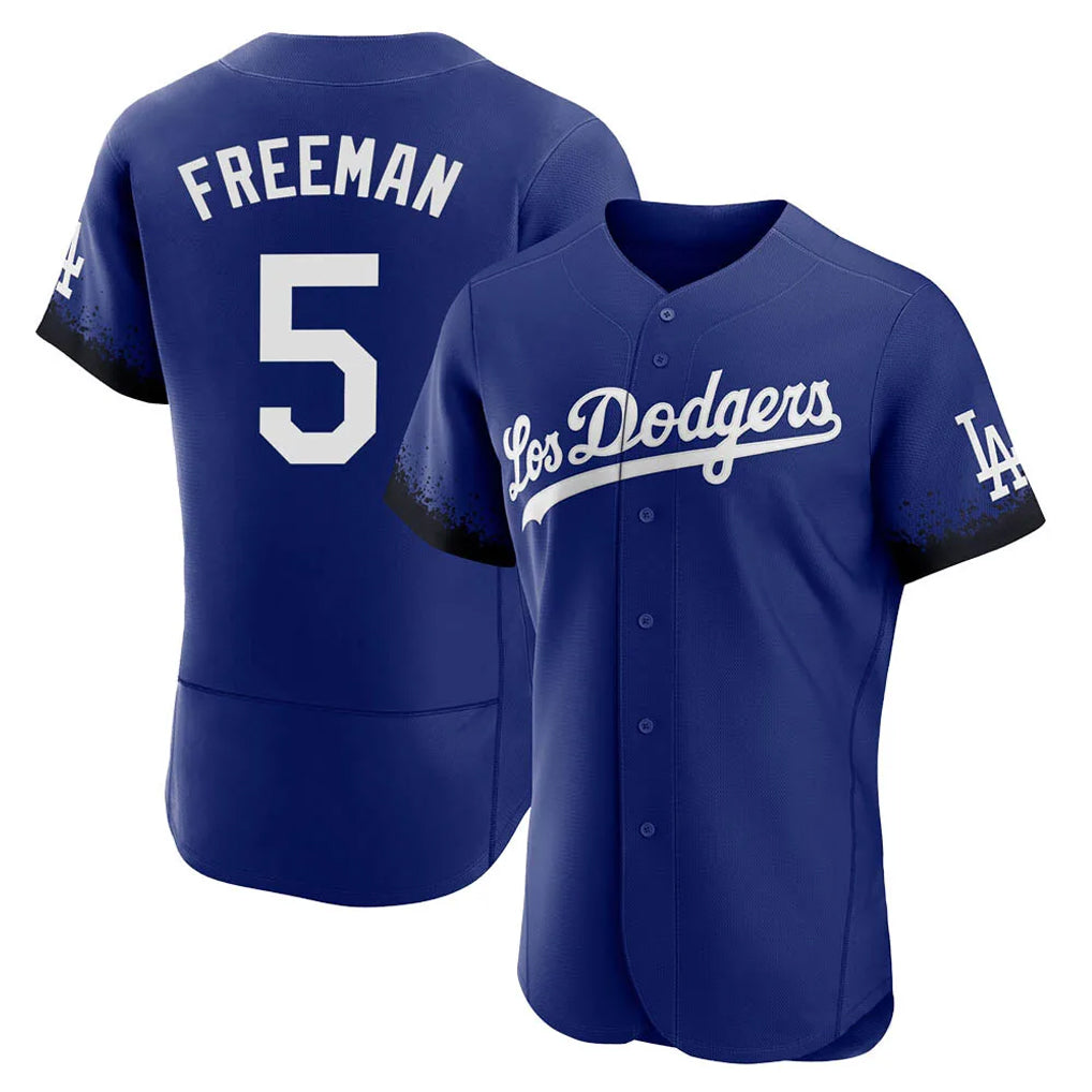LA.Dodgers #5 Freddie Freeman Player Royal City Connect Elite Home Fdoa Stitched Jerseys