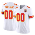 Custom KC.Chiefs White Limited Vapor F.U.S.E. Home Game Any Name & Numbers Gdoa Stitched Jerseys