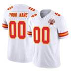Custom KC.Chiefs White Limited Vapor F.U.S.E. Home Game Any Name & Numbers Gdoa Stitched Jerseys