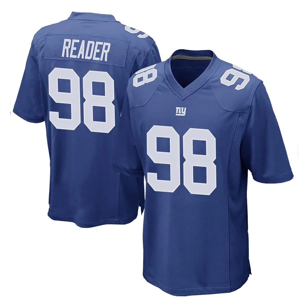 NY.Giants #98 DJ Reader Player Royal Home Game Gdoa Stitched Jerseys