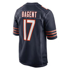 C.Bears #17 Tyson Bagent Player Navy Home Game Gdoa Stitched Jerseys
