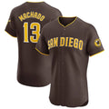 S.Diego Padres #13 Manny Machado Player Brown Home Limited Elite Fdoa Stitched Jerseys
