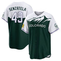 C.Rockies #49 Antonio Senzatela Player Green City Connect Home Game Gdoa Stitched Jerseys