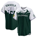 C.Rockies #49 Antonio Senzatela Player Green City Connect Home Game Gdoa Stitched Jerseys