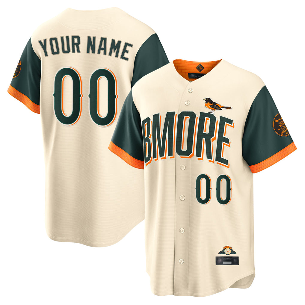 Custom B.Orioles Cream 2026 City Connect Home Any Name & Number Gdoa Stitched Jerseys