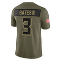 A.Falcons #3 Jessie Bates III Player Olive Salute To Service Limited Home Game Gdoa Stitched Jerseys