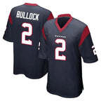 H.Texans #2 Calen Bullock Player Navy Home Game Gdoa Stitched Jerseys
