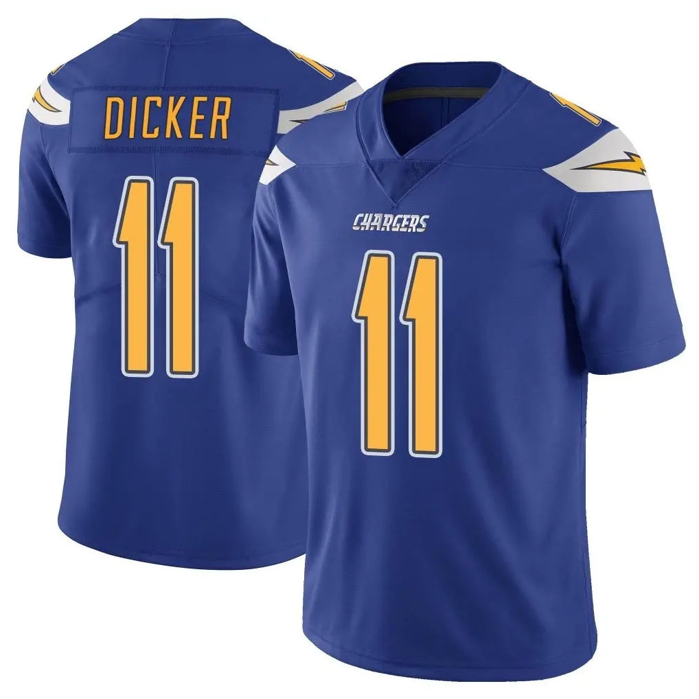 LA.Chargers #11 Cameron Dicker Player Royal Limited Color Rush Vapor Untouchable Home Game Gdoa Stitched Jerseys