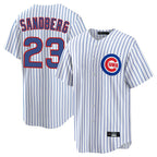 C.Cubs #23 Ryne Sandberg Player White Game Home Gdoa Stitched Jerseys