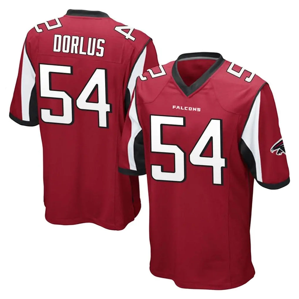 A.Falcons #54 Brandon Dorlus Player Red Color Vapor Home Game Gdoa Stitched Jerseys