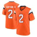 D.Broncos #2 Pat Surtain II Cooper Player Orange Home Game Gdoa Stitched Jerseys