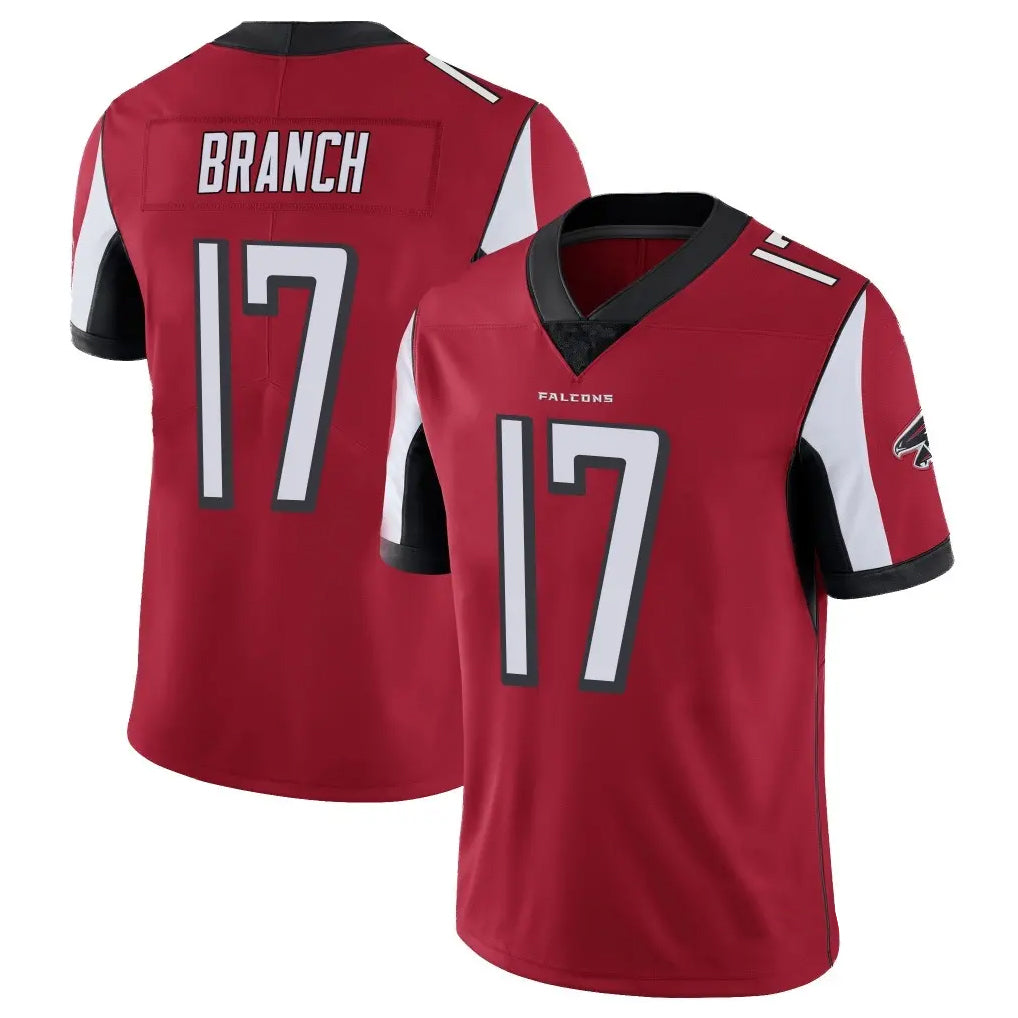 A.Falcons #17 Zachariah Branch Player Red Color Vapor Untouchable Limited Home Game Gdoa Stitched Jerseys
