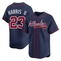 A.Braves #23 Michael Harris II Player Navy Limited Home Game Gdoa Stitched Jerseys