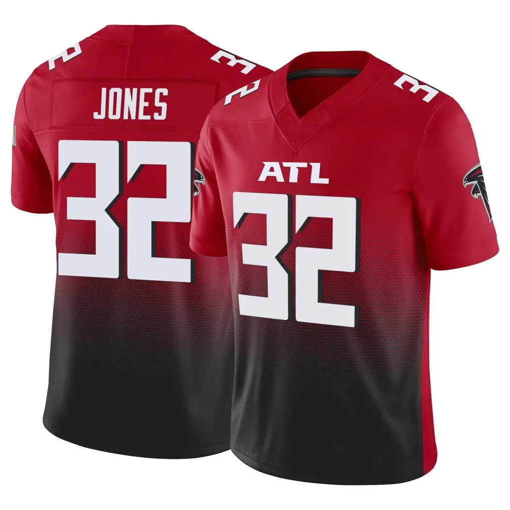 A.Falcons #32 Cash Jones Player Red Vapor F.U.S.E. Limited Home Game Gdoa Stitched Jerseys