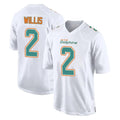 M.Dolphins #2 Malik Willis Player White Fashion Home Game Gdoa Stitched Jerseys