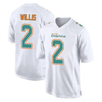 M.Dolphins #2 Malik Willis Player White Fashion Home Game Gdoa Stitched Jerseys