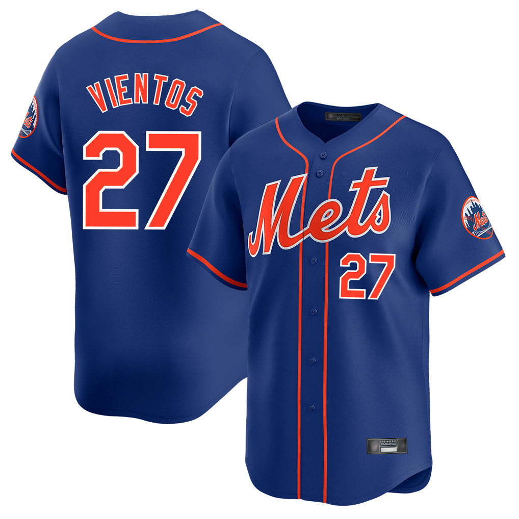 NY.Mets #27 Mark Vientos Player Royal Home Limited Fdoa Stitched Jerseys