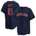 C.Guardians #6 David Fry Player Navy Game Home Gdoa Stitched Jerseys