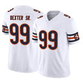 C.Bears #99 Gervon Dexter Sr. Player White Vapor F.U.S.E. Limited Home Game Gdoa Stitched Jerseys