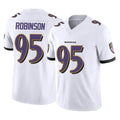 B.Ravens #95 Tavius Robinson Player White Vapor F.U.S.E. Limited Home Game Gdoa Stitched Jerseys