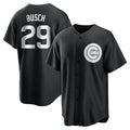 C.Cubs #29 Michael Busch Player Black Game Gdoa Stitched Jerseys