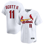 St. Louis Cardinals #11 Victor Scott II Player White Home Limited Fdoa Stitched Jerseys