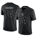 A.Cardinals #74 Isaiah Adams Player Black RFLCTV Limited Gdoa Stitched Jerseys