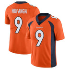 D.Broncos #9 Talanoa Hufanga Player Orange Color Vapor Untouchable Limited Game Gdoa Stitched Jerseys
