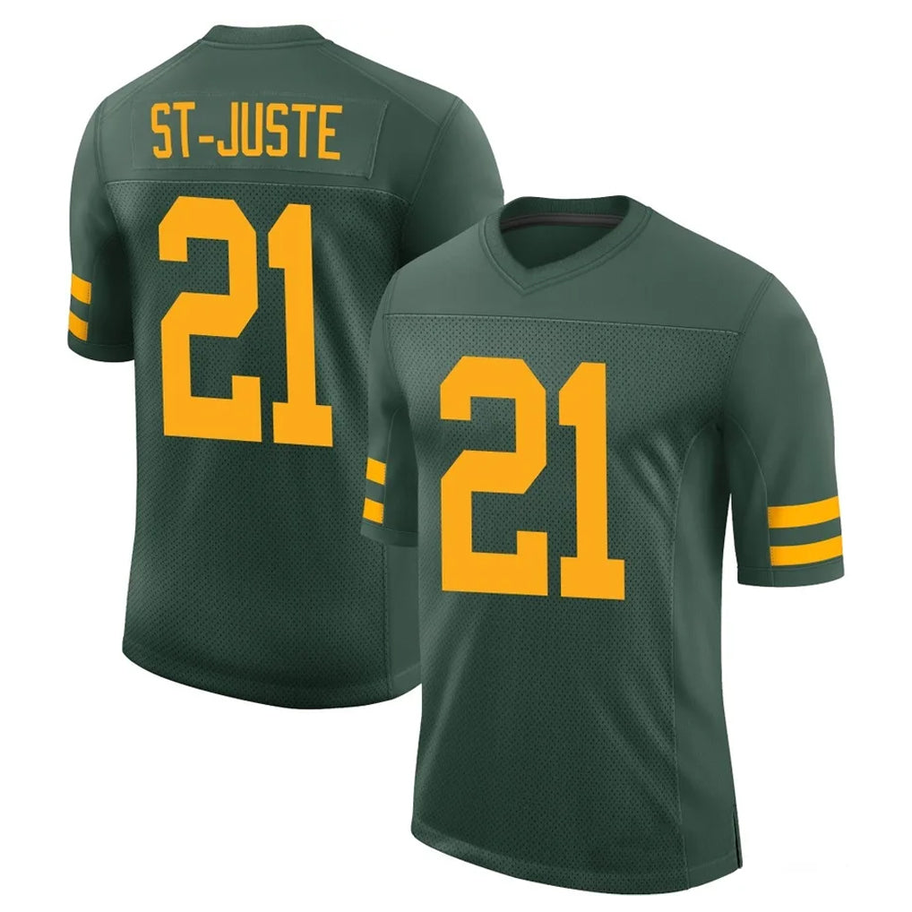 GB.Packers #21 Benjamin St-Juste Player Green Alternate Vapor Home Game Gdoa Stitched Jerseys