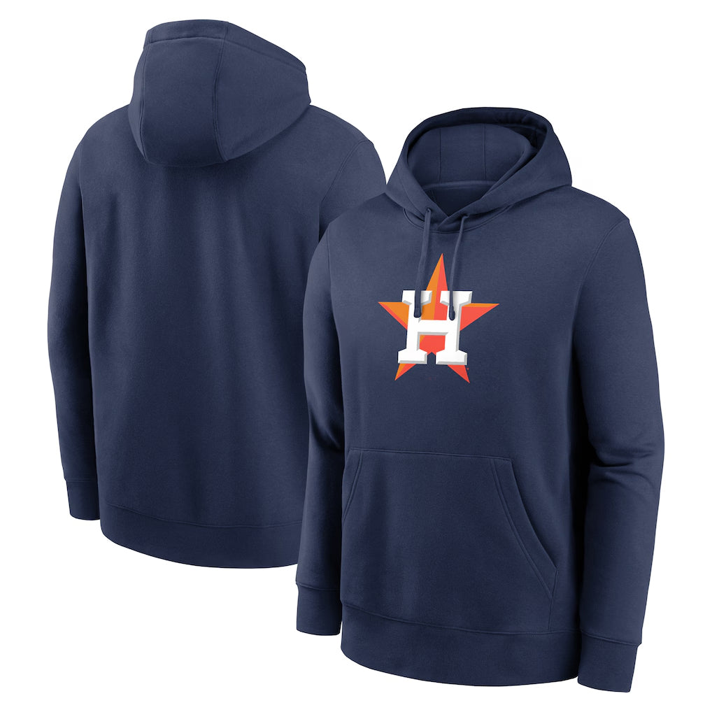 H.Astros ## Astros Blank Player Navy Club Fleece Pullover Hoodie Gdoa Stitched Jerseys
