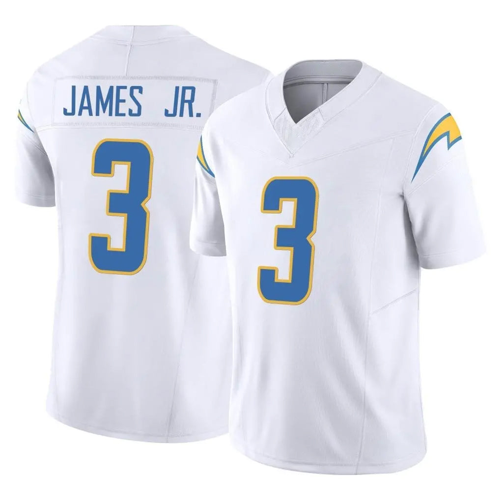 LA.Chargers #3 Derwin James Jr. Player White Limited Vapor F.U.S.E. Home Game Gdoa Stitched Jerseys