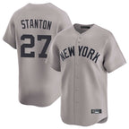 NY.Yankees #27 Giancarlo Stanton Player Gray Limited Home Fdoa Stitched Jerseys