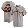 SF.Giants #22 Will Clark Player Gray Home Limited Fdoa Stitched Jerseys