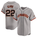SF.Giants #22 Will Clark Player Gray Home Limited Fdoa Stitched Jerseys