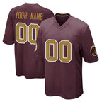Custom W.Commanders Burgundy Alternate Home Game Any Name & Numbers Gdoa Stitched Jerseys