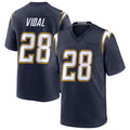 LA.Chargers #28 Kimani Vidal Player Navy Alternate Home Game Gdoa Stitched Jerseys
