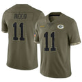 GB.Packers #11 Jayden Reed Player Olive Salute To Service Limited Gdoa Stitched Jerseys