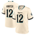J.Jaguars #12 Travis Hunter Player Natural 2026 Rivalries Collection Game Gdoa Stitched Jerseys