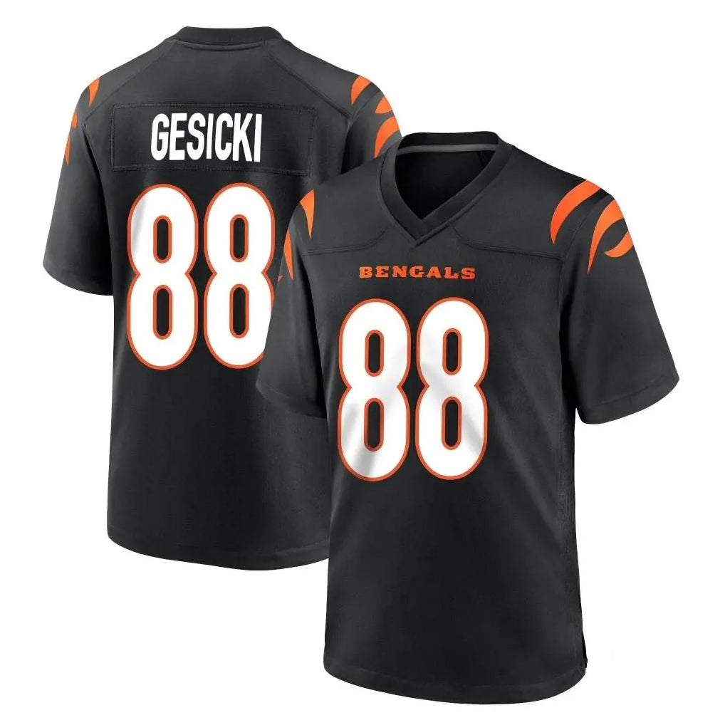 C.Bengals #88 Mike Gesicki Player Black Home Game Gdoa Stitched Jerseys