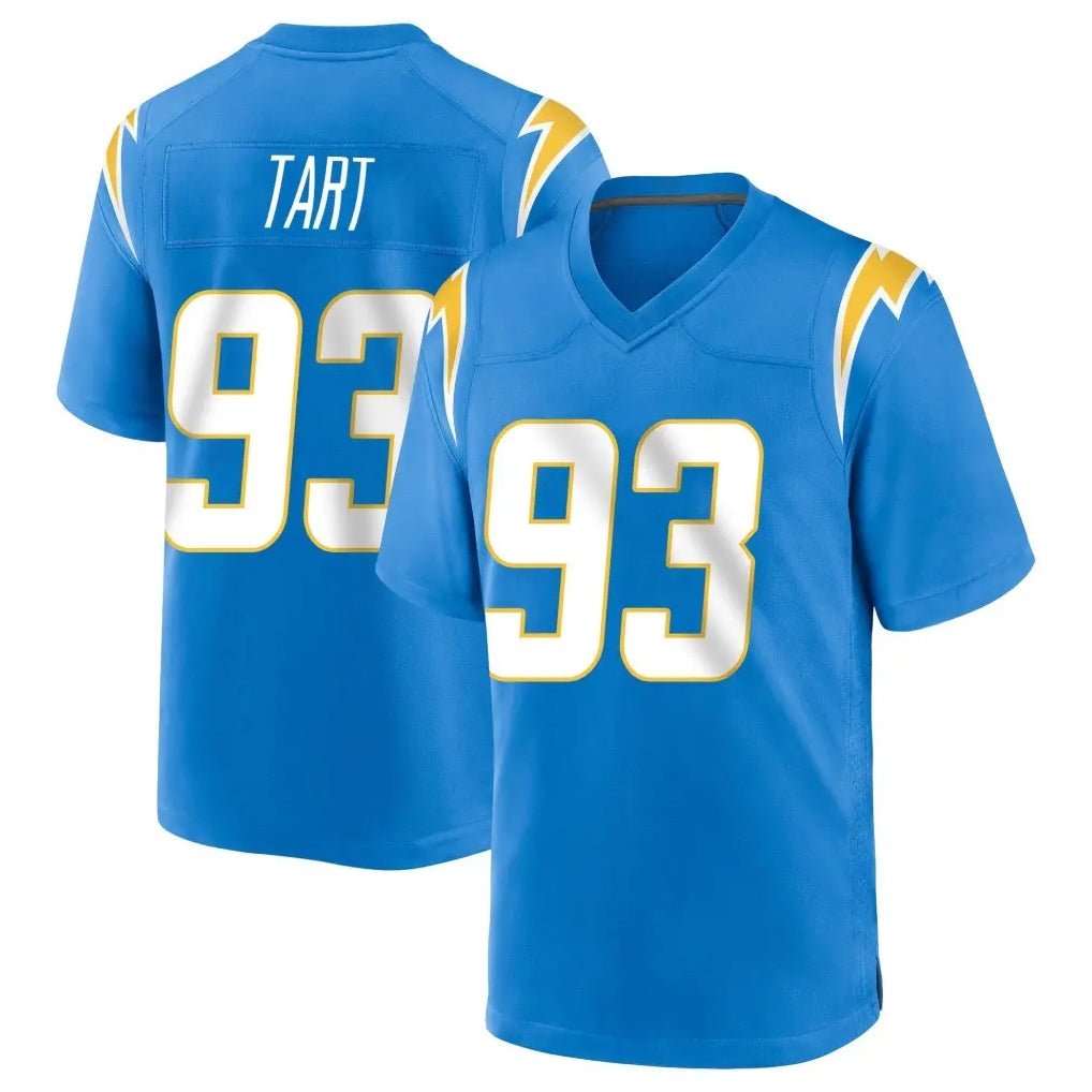 LA.Chargers #93 Teair Tart Player Blue Home Game Gdoa Stitched Jerseys