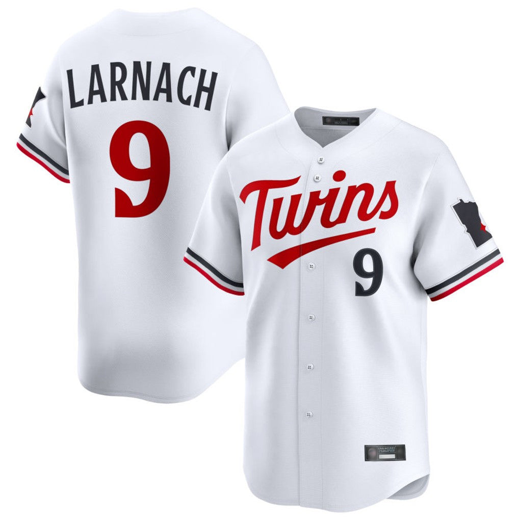 M.Twins #9 Trevor Larnach Player White Home Limited Fdoa Stitched Jerseys