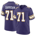 M.Vikings #71 Christian Darrisaw Player Purple Classic Home Game Gdoa Stitched Jerseys