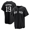 B.Red Sox #19 Roman Anthony Player Black Home Game Gdoa Stitched Jerseys