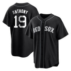 B.Red Sox #19 Roman Anthony Player Black Home Game Gdoa Stitched Jerseys