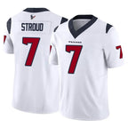 H.Texans #7 CJ Stroud Player White Limited Vapor F.U.S.E. Home Game Gdoa Stitched Jerseys