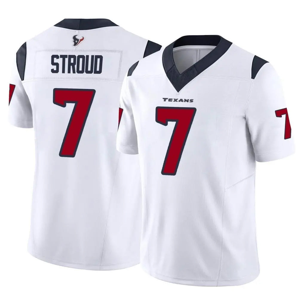 H.Texans #7 CJ Stroud Player White Limited Vapor F.U.S.E. Home Game Gdoa Stitched Jerseys