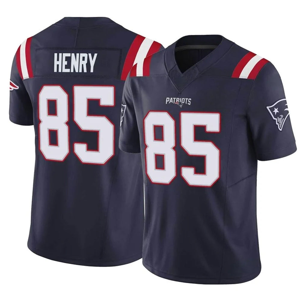 NE.Patriots #85 Hunter Henry Player Navy Limited Vapor F.U.S.E. Home Game Gdoa Stitched Jerseys